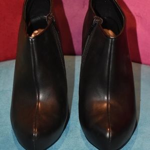 Report Black Stiletto High Heel Ankle Bootie